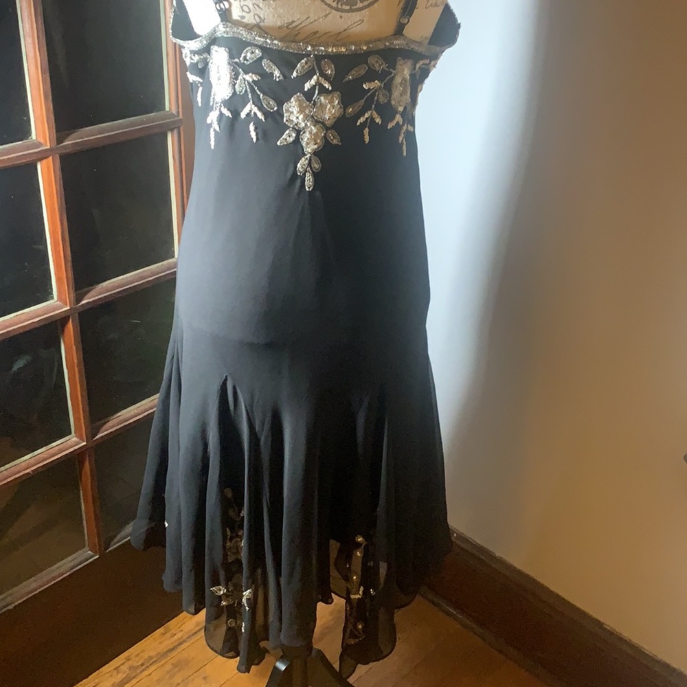 Black Beaded Salsa Dress - Picture 7 of 7